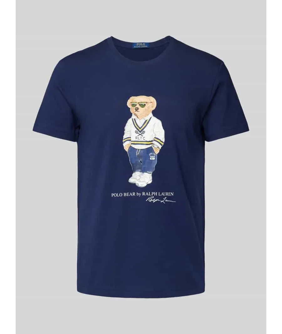 obrazek 1 Polo Ralph Lauren T-Shirt 710973137003 Granatowy Slim Fit