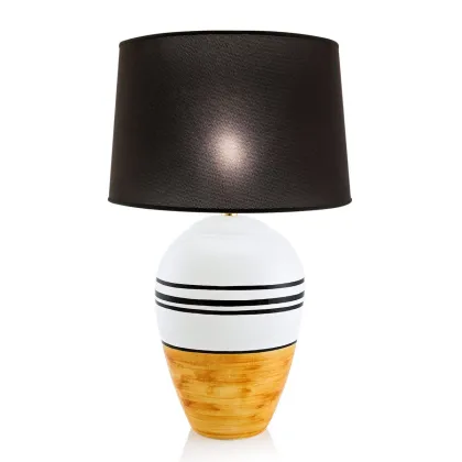 Picture Ceramic oval table lamp – Ahura