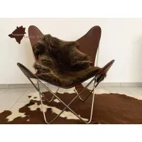 Zdjęcie Luksusowy dywanik ze skóry owczej - 100x64 cm