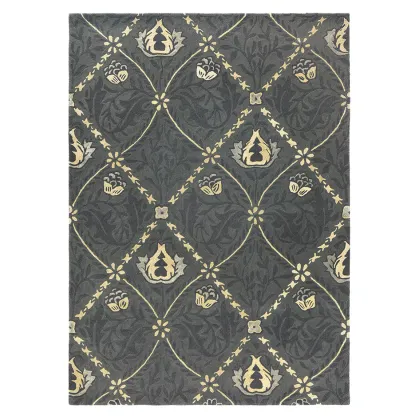 Zdjęcie Prestiżowy czarny dywan we wzory - TRELLIS BLACK INK 29105