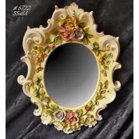Zdjęcie Barokowe lustro ceramiczne do oryginalnych wnętrz