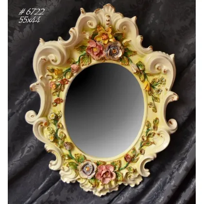 Picture Baroque ceramic mirror for original interiors