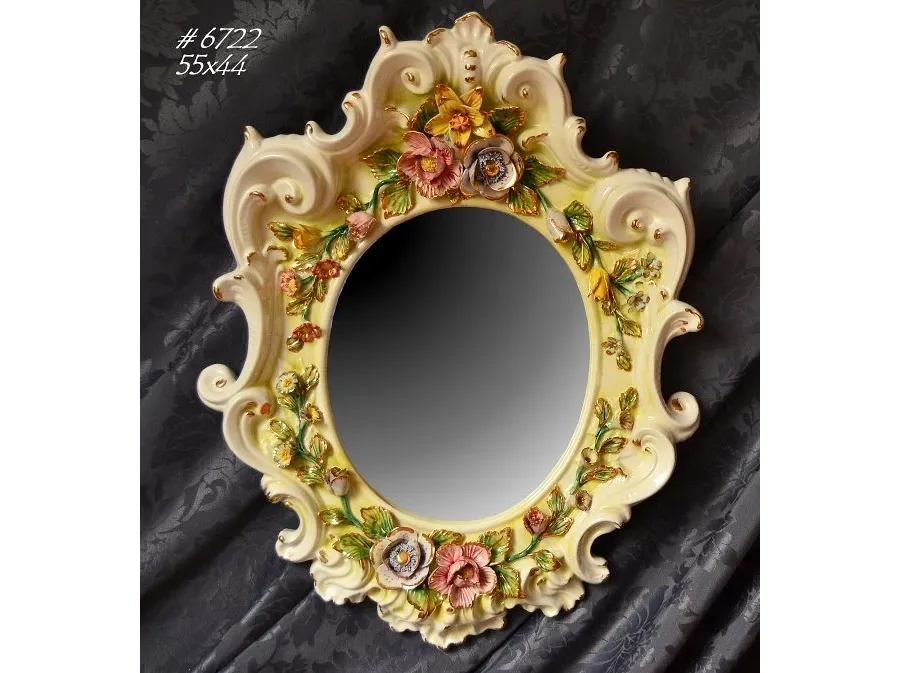 obrazek 1 Barokowe lustro ceramiczne do oryginalnych wnętrz