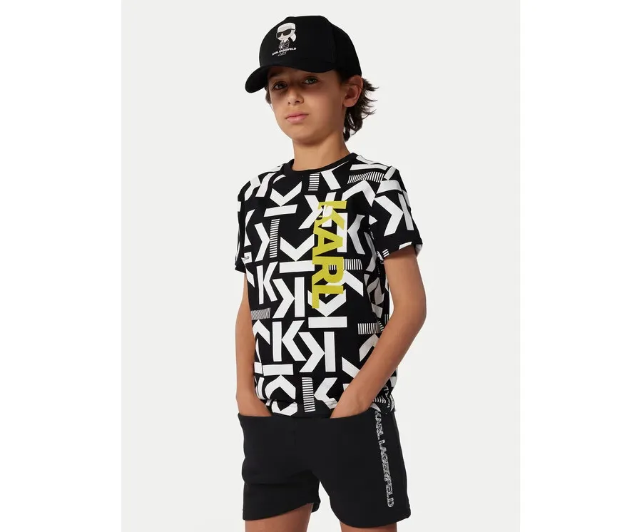 obrazek 1 Karl Lagerfeld Kids Szorty sportowe Z30025 D Czarny Regular Fit