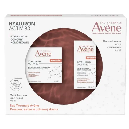 Zdjęcie Avene Hyaluron Activ B3 Zestaw odmładzających dermokosmetyków na noc