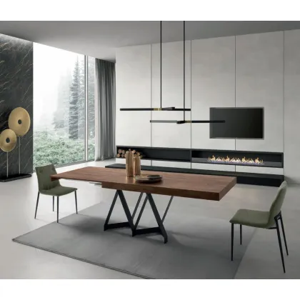 Zdjęcie Włoski klasyczny stół do salonu L. 180 P. 90 H. 75 cm – Zamagna Italia