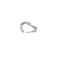 Picture Interesting wavy solitaire ring