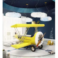 Picture An unusual airplane bed for a child