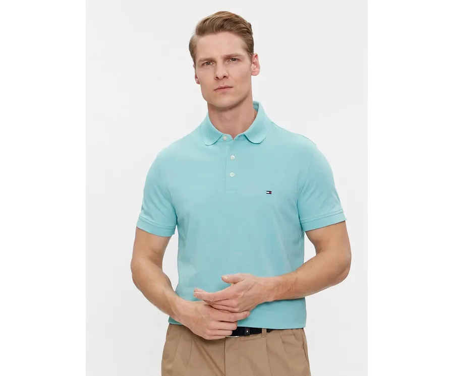 obrazek 1 Tommy Hilfiger Polo 1985 MW0MW17771 Niebieski Slim Fit