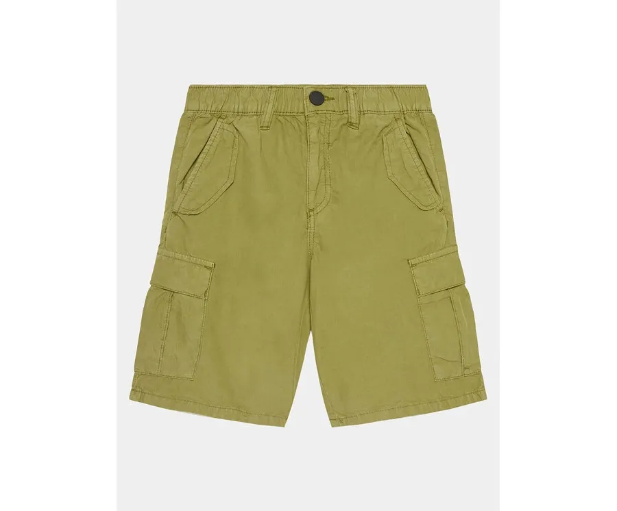 obrazek 1 Guess Szorty materiałowe L4GD23 WBHQ0 Zielony Regular Fit