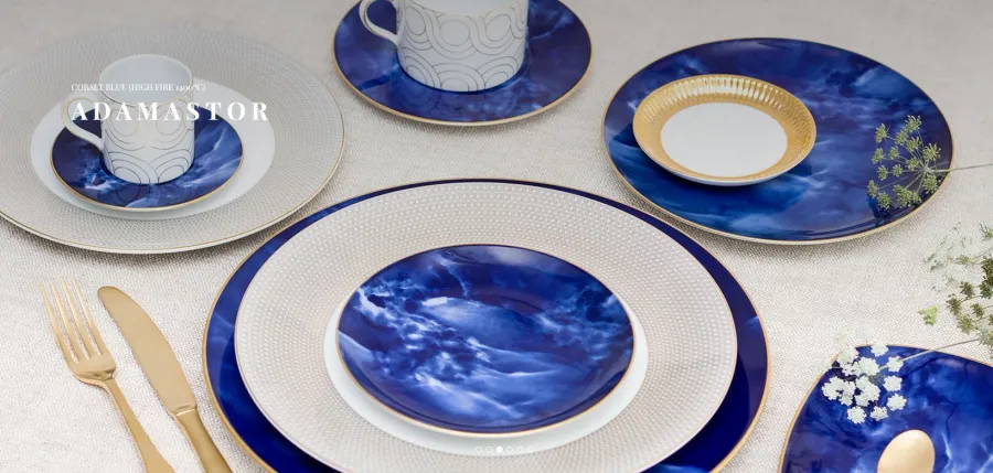 obrazek 3 Taca prostokątna 13x18 cm Malachit Adamastor z porcelany