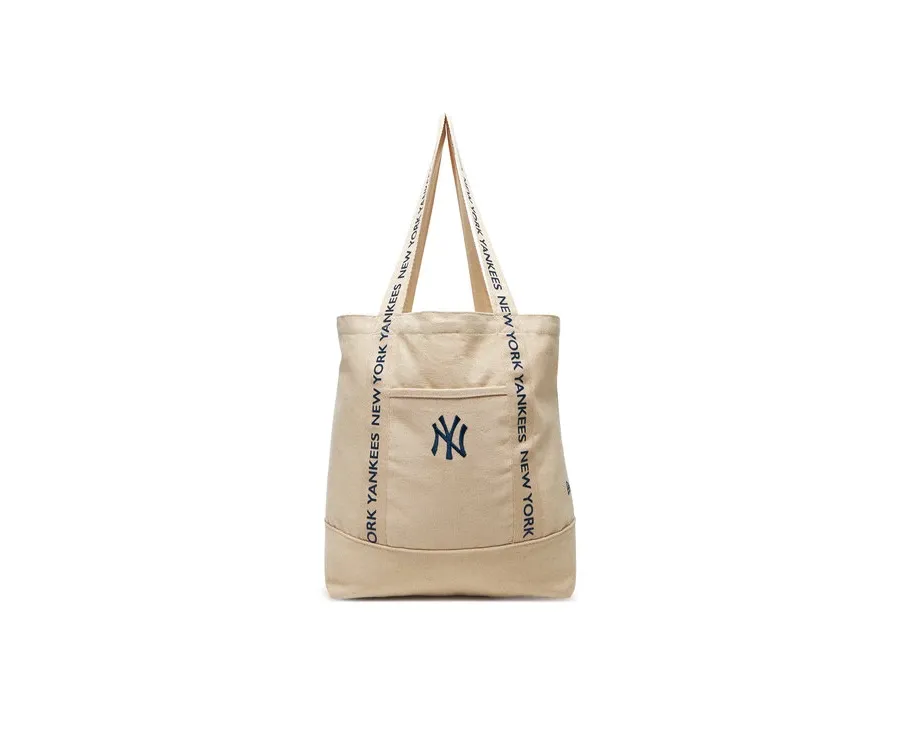obrazek 1 New Era Torebka New York Yankees MLB Strap Canvas Tote 60595127 Beżowy