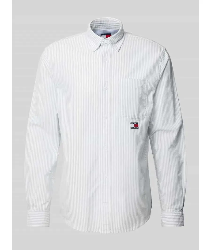 obrazek 1 Koszula casualowa o kroju regular fit z wyhaftowanym logo model ‘OXFORD’