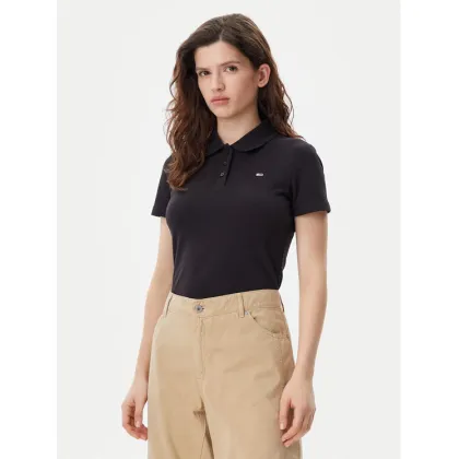 Zdjęcie Tommy Jeans Polo Essential DW0DW20160 Czarny Slim Fit