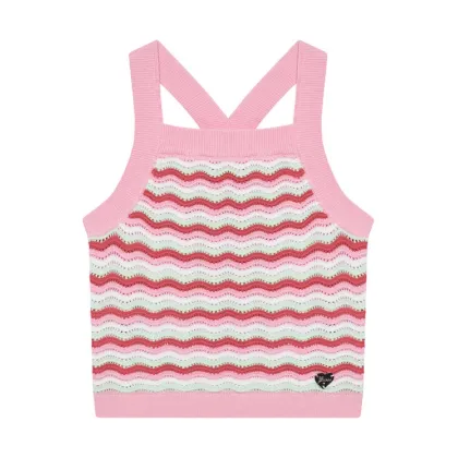 Zdjęcie Guess Top J5GR06 Z3MR1 Różowy Regular Fit