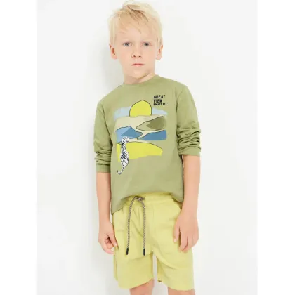 Zdjęcie Mayoral Szorty materiałowe 3225 Żółty Regular Fit