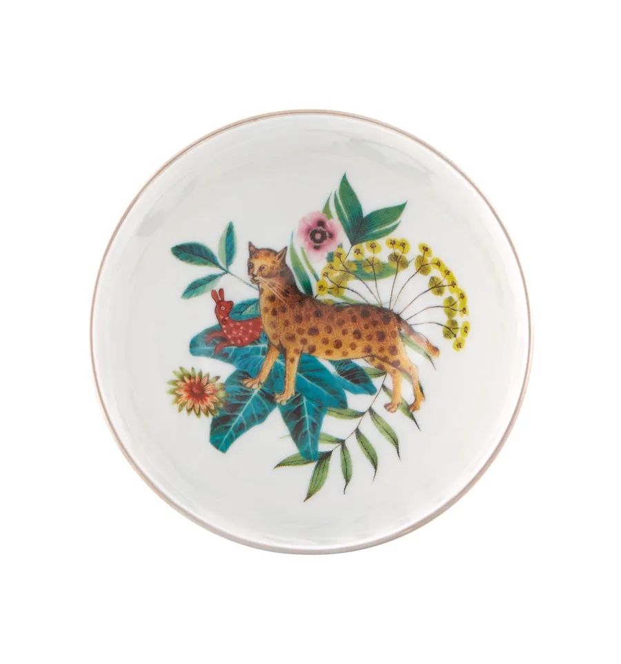 obrazek 2 Miska na ryż z porcelany Rêveries z przedstawieniem roślin i zwierząt - Vista Alegre