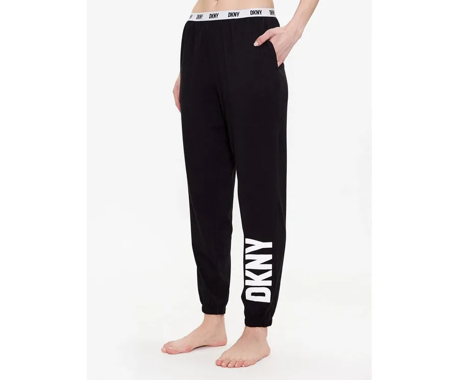 obrazek 1 DKNY Spodnie piżamowe YI2822635 Czarny Regular Fit