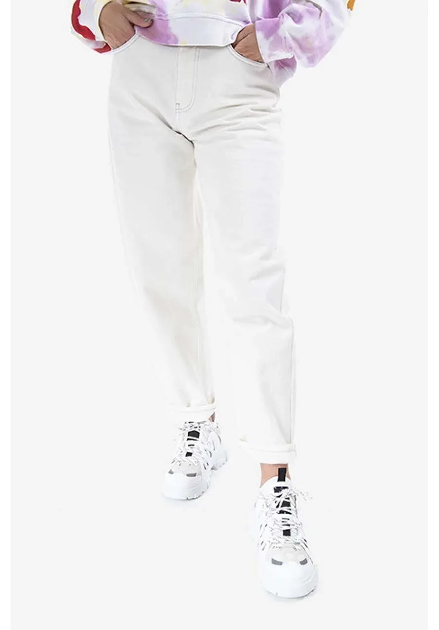 obrazek 1 MCQ jeansy damskie high waist 648435RRR209001-CREAM