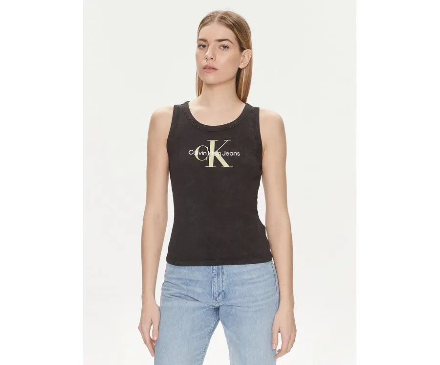 obrazek 1 Calvin Klein Jeans Top Archival Monologo J20J223160 Czarny Slim Fit