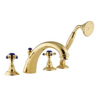 Zdjęcie Antyczny zestaw wannowy 4-otworowy - z głowicą ceramiczną - Officina Nicolazzi