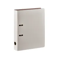Picture Luxurious oyster-colored document binder made of leather