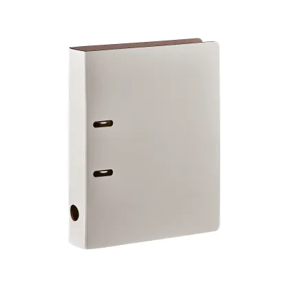 Zdjęcie Luksusowy segregator na dokumenty w kolorze ostrygi wykonany ze skóry