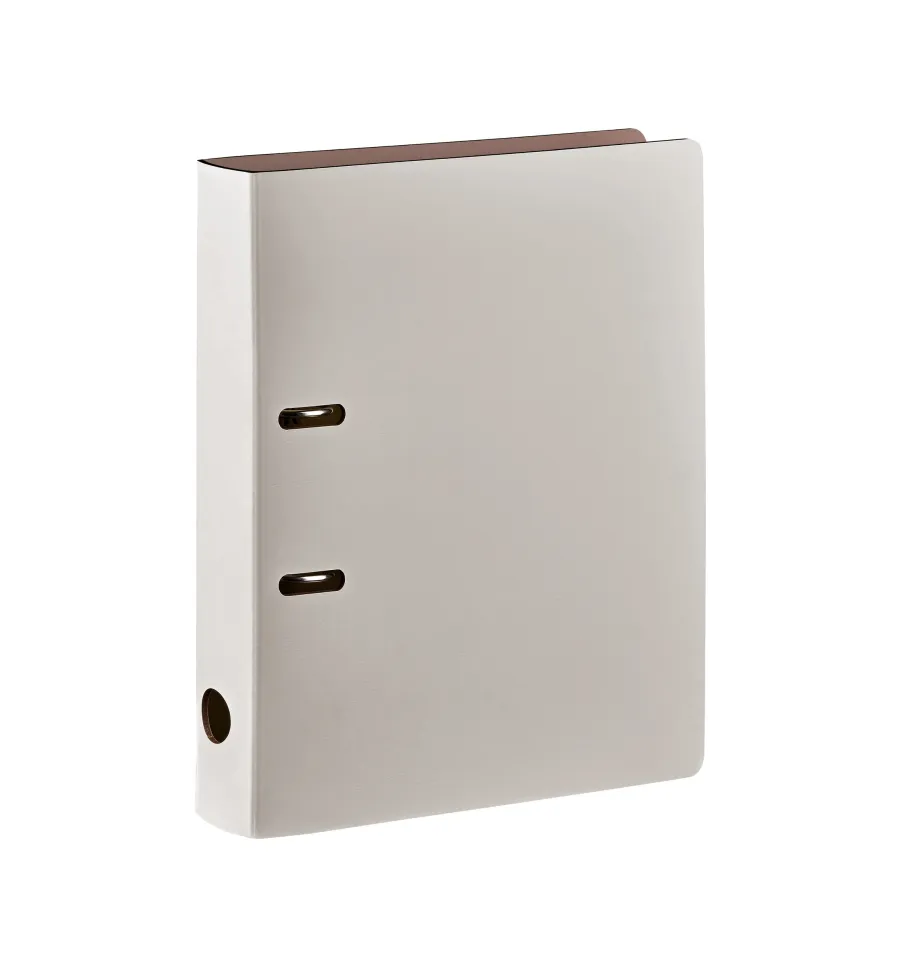 obrazek 1 Luksusowy segregator na dokumenty w kolorze ostrygi wykonany ze skóry