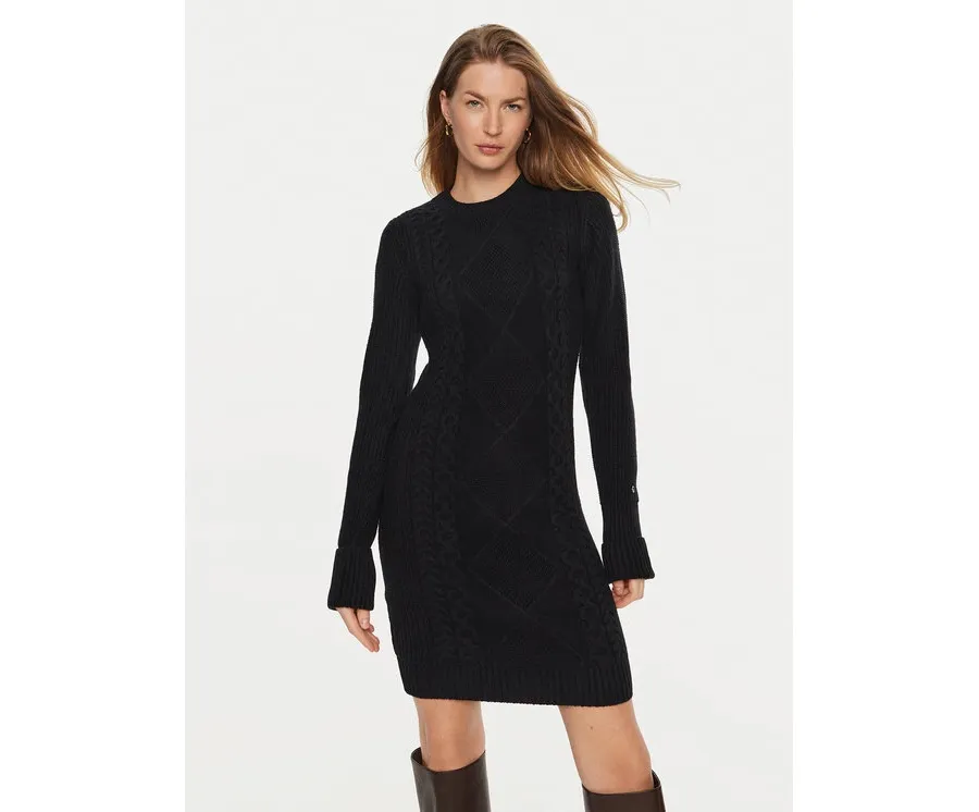 obrazek 1 Guess Sukienka dzianinowa Serena W4BK17 Z3HW0 Czarny Regular Fit