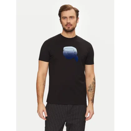 Zdjęcie KARL LAGERFELD T-Shirt 755426 551242 Czarny Regular Fit
