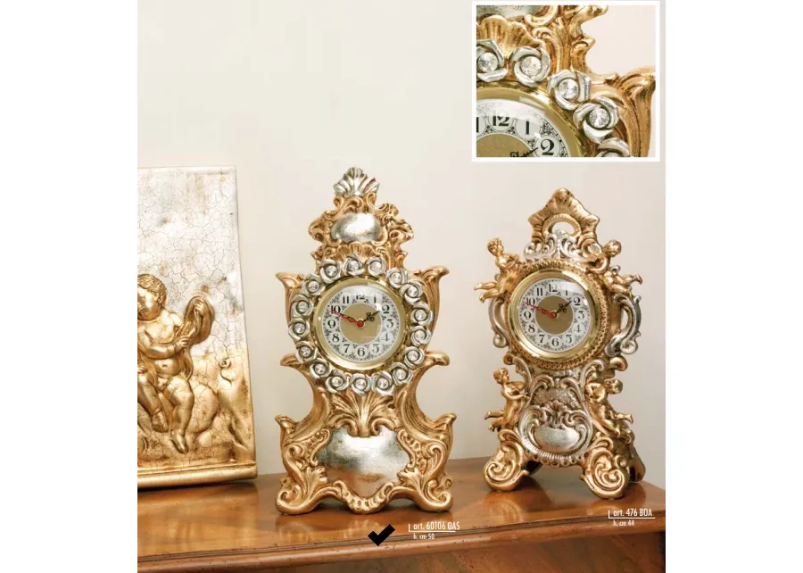 obrazek 1 Zegar paryski z różami Swarovski - Valle d'oro Patchi
