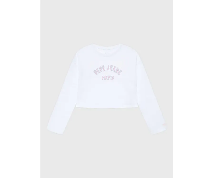 obrazek 1 Pepe Jeans T-Shirt Paullete PG502955 Biały Regular Fit
