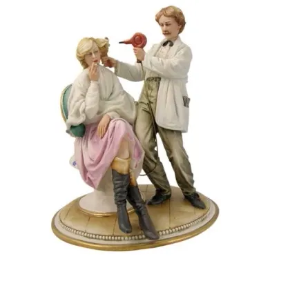 Zdjęcie Elegancki fryzjer z porcelany