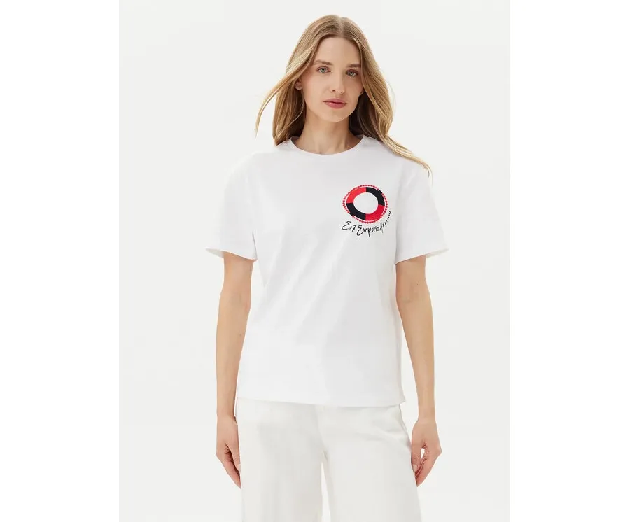 obrazek 1 EA7 Emporio Armani T-Shirt 7W000491 AF12957 U0002 Biały Regular Fit