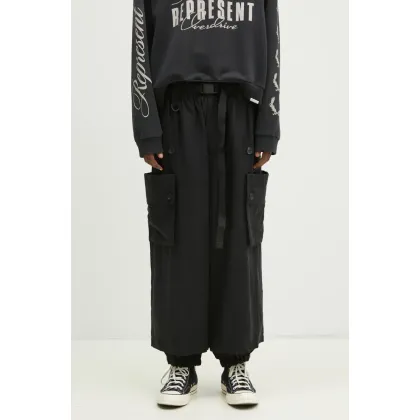 Zdjęcie Y-3 spodnie Washed Twill Cargo Pant męskie kolor czarny w fasonie cargo JD3523