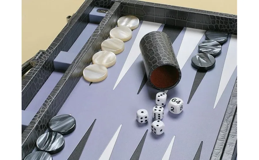 obrazek 2 Oryginalny zestaw do gry w Backgammon z Włoch