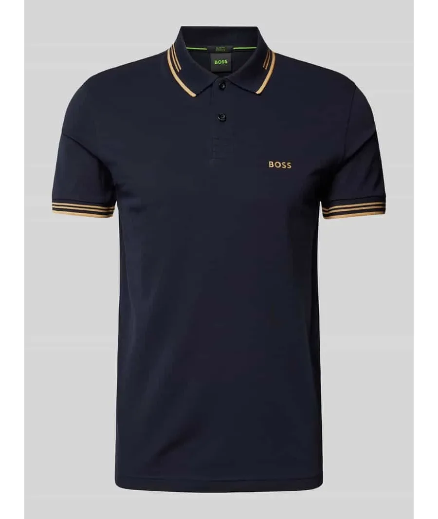 obrazek 1 Koszulka polo o kroju slim fit z nadrukiem z logo model ‘Paul’