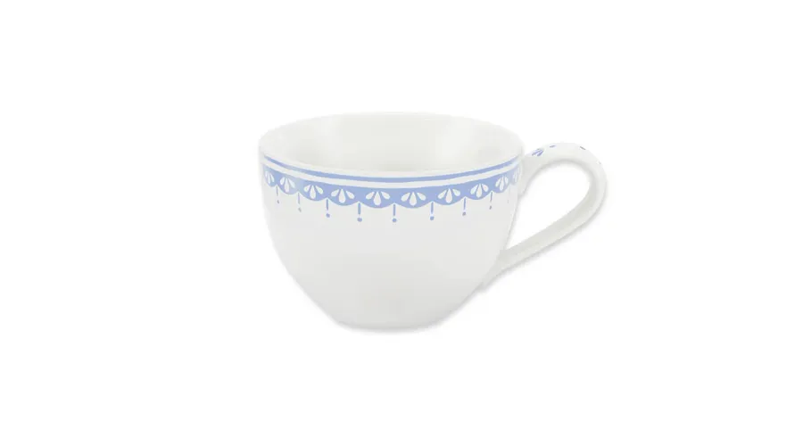 obrazek 1 Piękna czeska filiżanka z porcelany z jasnoniebieskim zdobieniem – wariant 2 – Leander
