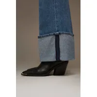 Zdjęcie Estro: Czarne kowbojki damskie z włoskiej skóry naturalnej