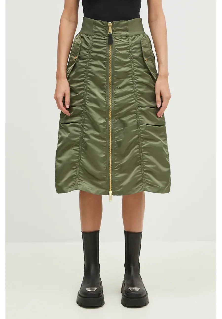 obrazek 1 Alpha Industries spódnica MA-1 Midi Skirt kolor zielony midi rozkloszowana 148067