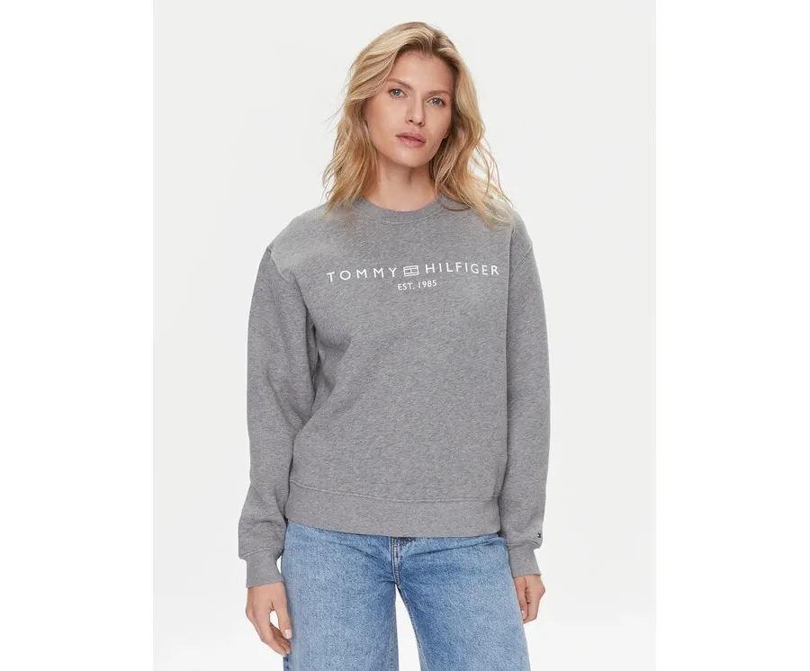 obrazek 1 Tommy Hilfiger Bluza Logo WW0WW39791 Szary Regular Fit