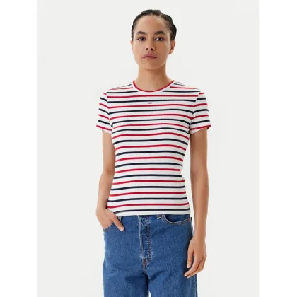 Zdjęcie Tommy Jeans T-Shirt Essential DW0DW17383 Kolorowy Slim Fit