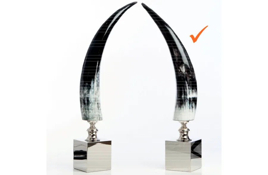 obrazek 1 Urokliwa ozdoba - z poroża i niklowanego mosiądzu