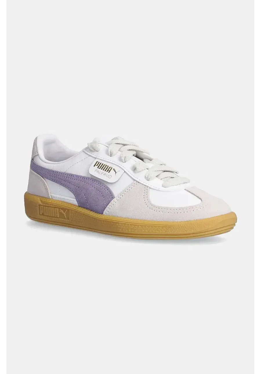 obrazek 1 Puma sneakersy skórzane Palermo kolor fioletowy 396464