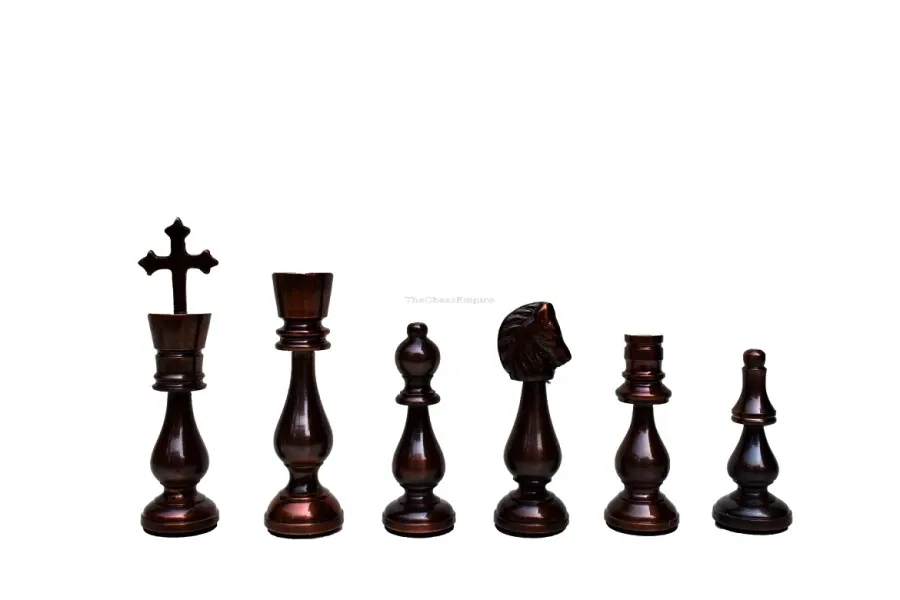 obrazek 3 Figury szachowe z litego mosiądzu z serii King of Castle - The Chess Empire