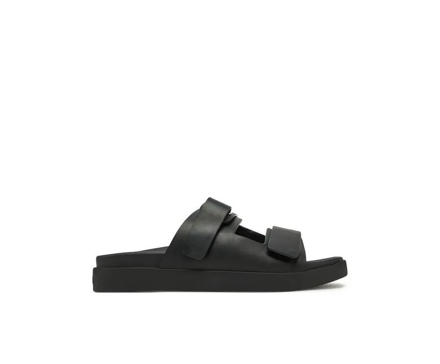 obrazek 1 Calvin Klein Sandały Flat Adj Slide Eyelet HW0HW02489 Czarny