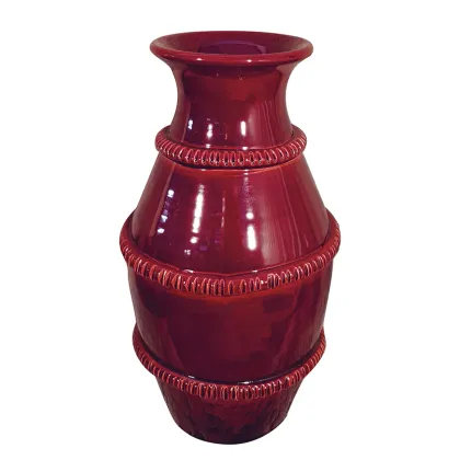 Picture An Italian ceramic vase from the Elba collection with a spindle shape