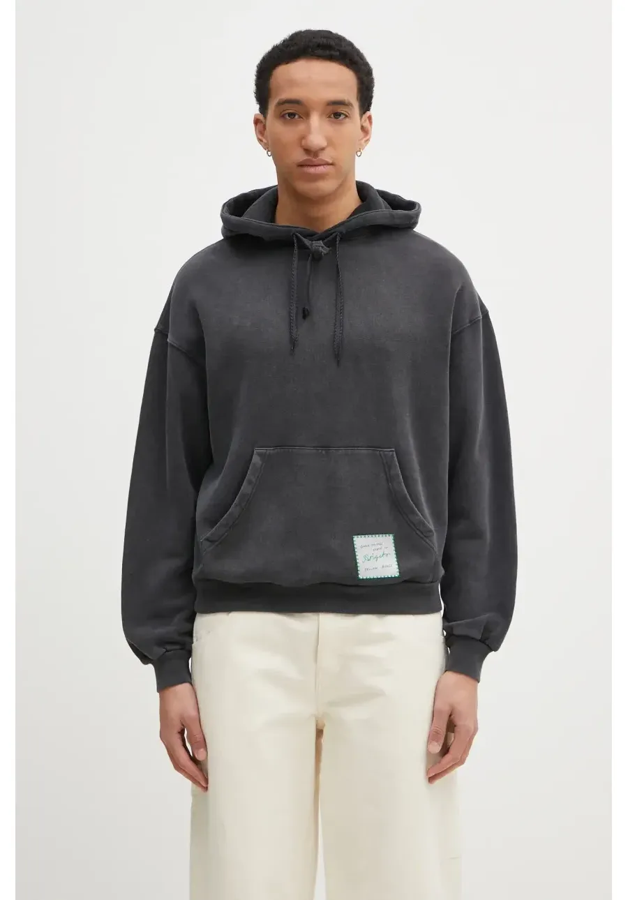 obrazek 1 Axel Arigato bluza bawełniana Patch Washed Hoodie męska kolor czarny z kapturem z aplikacją A2993001