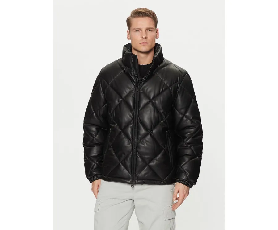 obrazek 1 HUGO Kurtka z imitacji skóry Borin2441 50524237 Czarny Slim Fit