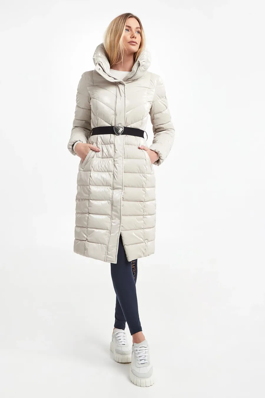 obrazek 1 Płaszcz damski pikowany EA7 EMPORIO ARMANI EA7 Emporio Armani